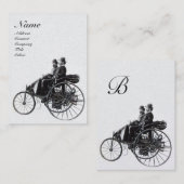 自動修復モノグラム車の白黒真珠 名刺 (正面/裏面)