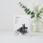 自動修復モノグラム車の白黒真珠 名刺 (スタンド正面)