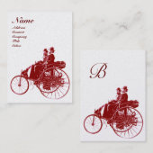 自動修復モノグラム車の金ゴールド赤褐色 名刺 (正面/裏面)