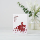 自動修復モノグラム車の金ゴールド赤褐色 名刺 (スタンド正面)