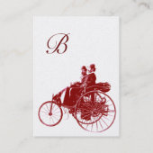 自動修復モノグラム車の金ゴールド赤褐色 名刺 (裏面)