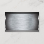 自動修復レンチアイコン |金属の背景 名刺 (裏面)