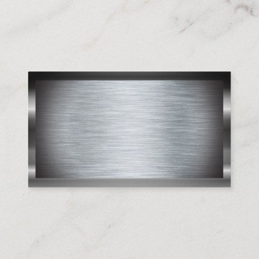 自動修復レンチアイコン |金属の背景 名刺 (裏面)