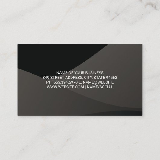 自動修復ロゴ | スポーツカー 名刺 (裏面)