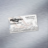 自動修復ロゴ |整備士が車で働く マグネット名刺 (インサイチュ)