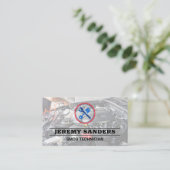 自動修復ロゴ | 整備士 名刺 (スタンド正面)