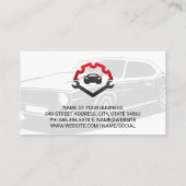 自動修復ロゴ | 車サービス 名刺 (裏面)