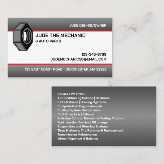 自動修復名刺 名刺 (正面/裏面)