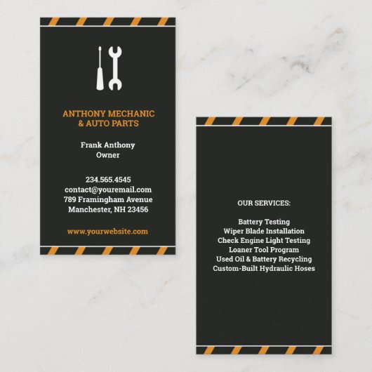 自動修復名刺 名刺 (正面/裏面)