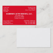 自動修復整備士名刺 名刺 (正面/裏面)