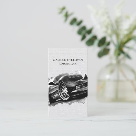 自動修復整備士車愛好家 名刺 (スタンド正面)