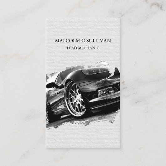 自動修復整備士車愛好家 名刺 (正面)