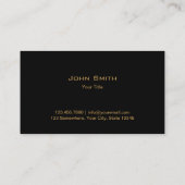 自動修復王室の金ゴールドシールドレッドメタル 名刺 (裏面)