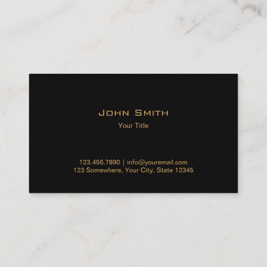 自動修復王室の金ゴールドシールドレッドメタル 名刺 (裏面)