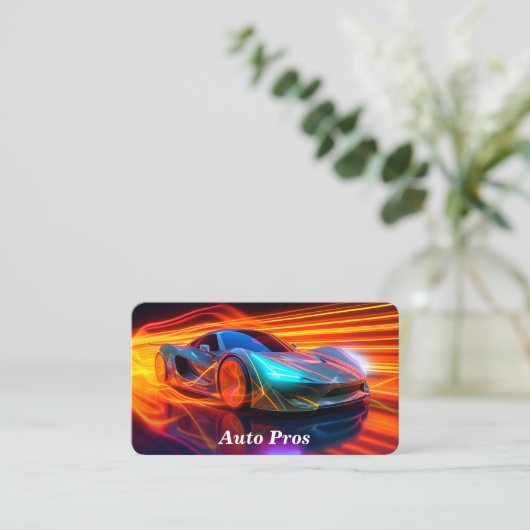 自動修復/整備士 名刺 (スタンド正面)