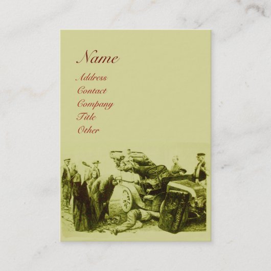 自動修復 – 車の 名刺 (正面)