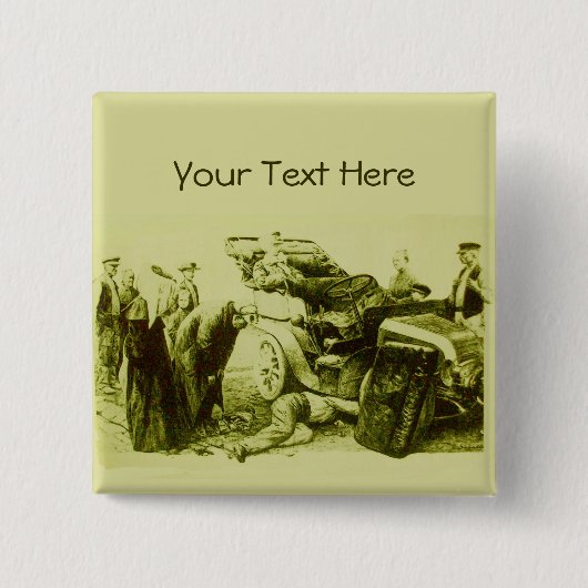 自動修復 – 車の 缶バッジ (正面)