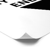 自動修正された敵のポおもしろいスター ポスター (角)