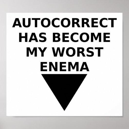 自動修正された敵のポおもしろいスター ポスター (正面)