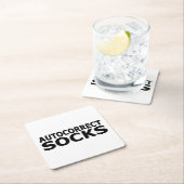 自動修正ソックス スクエアペーパーコースター (インサイチュ)