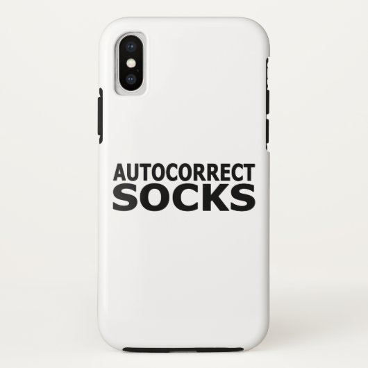 自動修正ソックス Case-Mate iPhoneケース (裏面)