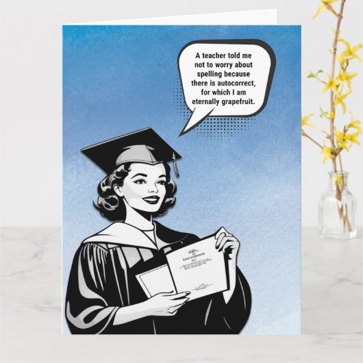 自動修正挨拶 カード (黄色い花)