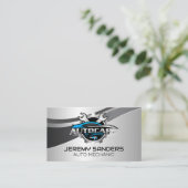 自動修気に復ロゴ | レンチ 名刺 (スタンド正面)