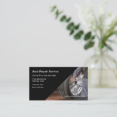 自動修理カー気にビジカード 名刺 (スタンド正面)