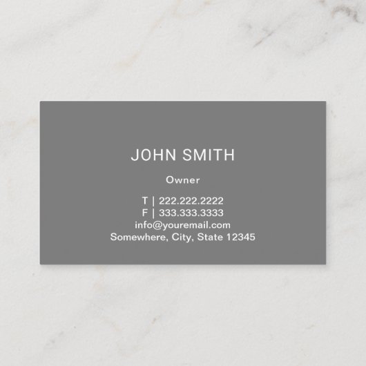 自動修理グランジ車の車の整備士 名刺 (裏面)