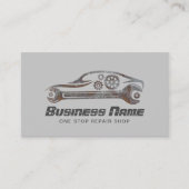 自動修理グランジ車の車の整備士 名刺 (正面)