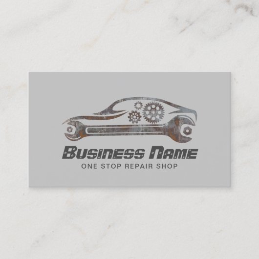自動修理グランジ車の車の整備士 名刺 (正面)