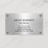 自動修理サービスモダンメタル整備士 名刺 (裏面)