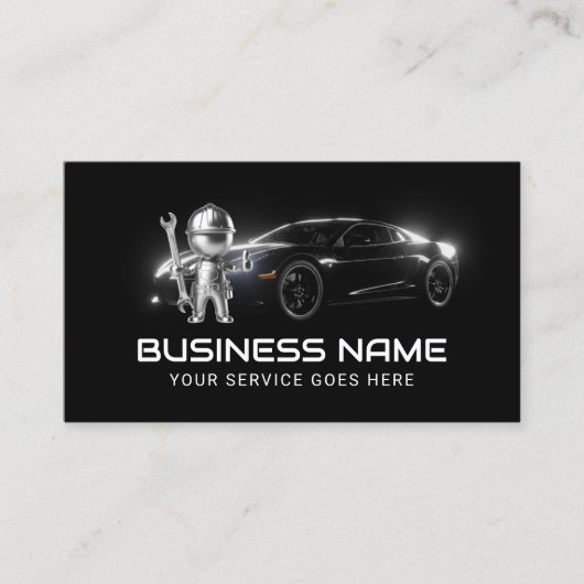 自動修理サービスモダンメタル整備士 名刺 (正面)