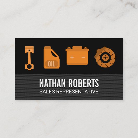 自動修理ツールとハードウェア 名刺 (裏面)