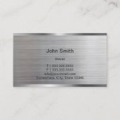 自動修理プロフェッショナルカーメタリック車の 名刺 (裏面)