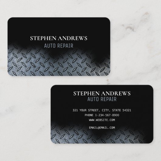 自動修理プロフェッショナル車の技術者 名刺 (正面/裏面)
