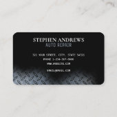 自動修理プロフェッショナル車の技術者 名刺 (裏面)