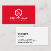 自動修理便利便保守サービス平赤 名刺 (正面/裏面)