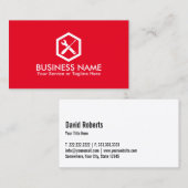 自動修理便利便保守サービス平赤 名刺 (正面/裏面)