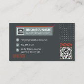 自動修理工場ビジネス自動整備士事業 名刺 (裏面)