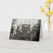 自動修理工場1926年 カード (黄色い花)