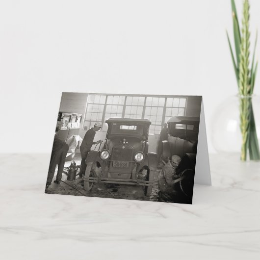 自動修理工場1926年 カード (正面)