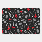 自動修理技術者の整備士 ラッピングペーパーシート (正面)