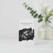 自動修理整備士車エンジン 名刺 (スタンド正面)