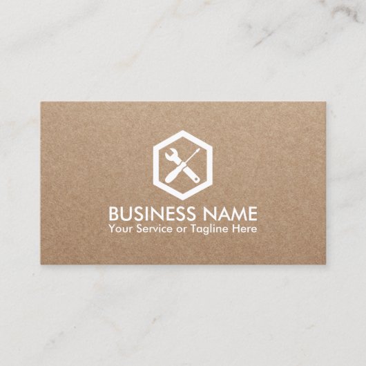 自動修理車の人素朴 名刺 (正面)