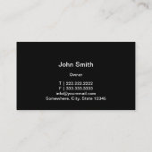 自動修理車の詳細車の金属モダン 名刺 (裏面)