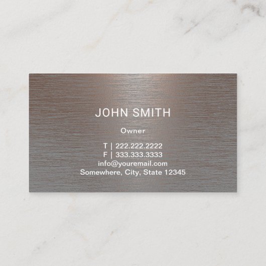 自動修理車ロゴ車の整備士メタリック 名刺 (裏面)