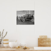 自動修理車庫， 1926.ヴィンテージ写真 ポスター (キッチン)