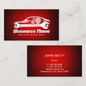 自動修理車&レンチレッド車の整備士 名刺 (正面/裏面)