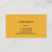 自動修理車&レンチ車の整備士金ゴールド 名刺 (裏面)